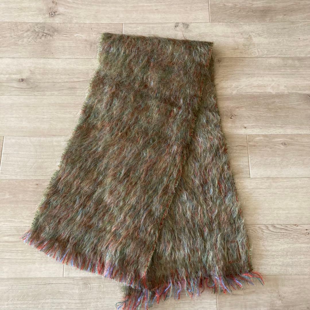 70’s Andrew Stewart モヘアマフラー 配色◎
