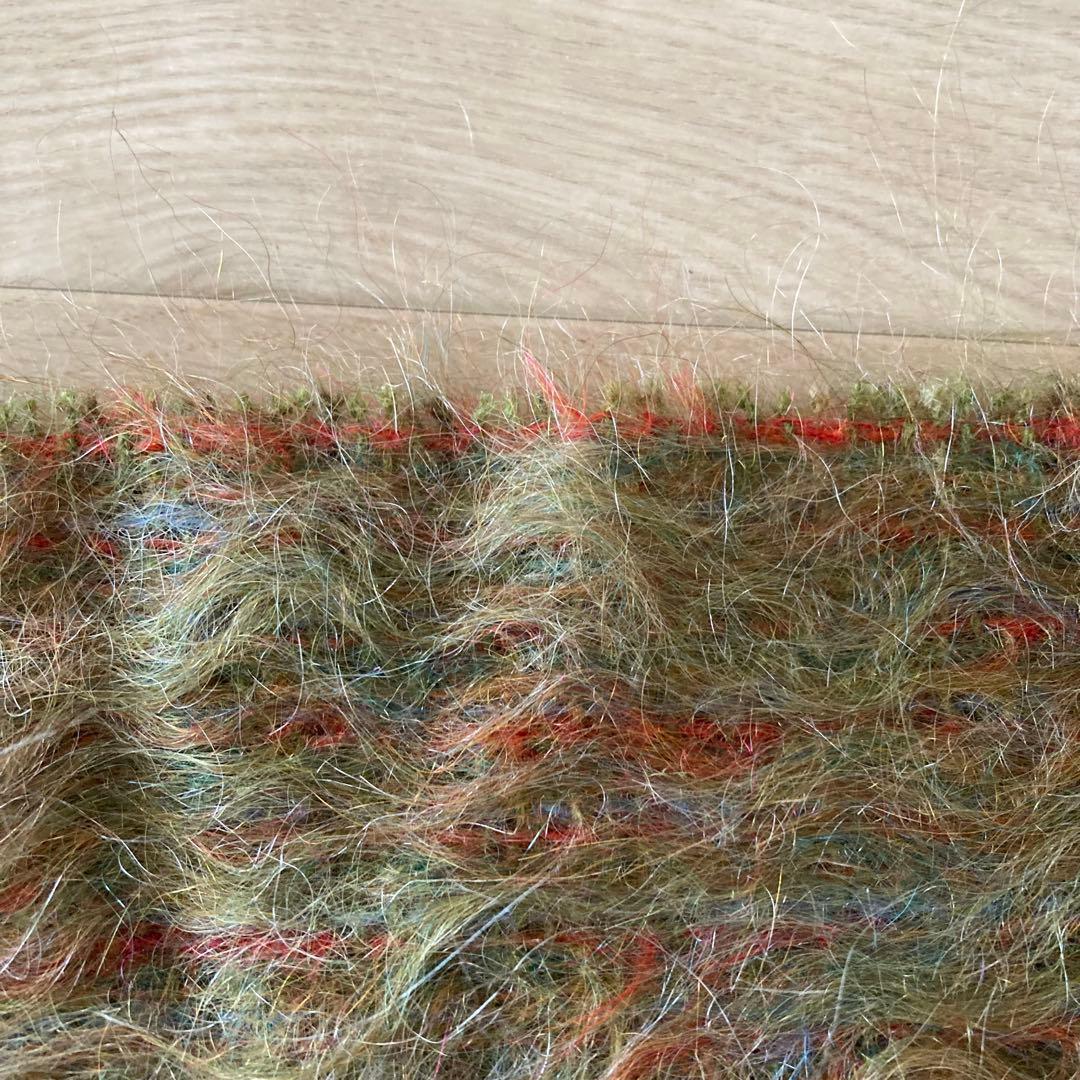 70’s Andrew Stewart モヘアマフラー 配色◎