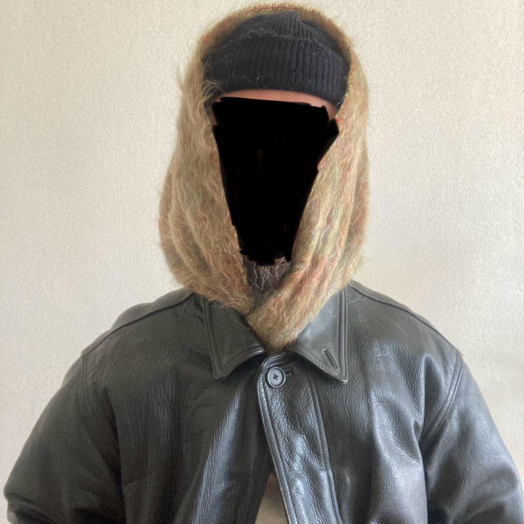 70’s Andrew Stewart モヘアマフラー 配色◎