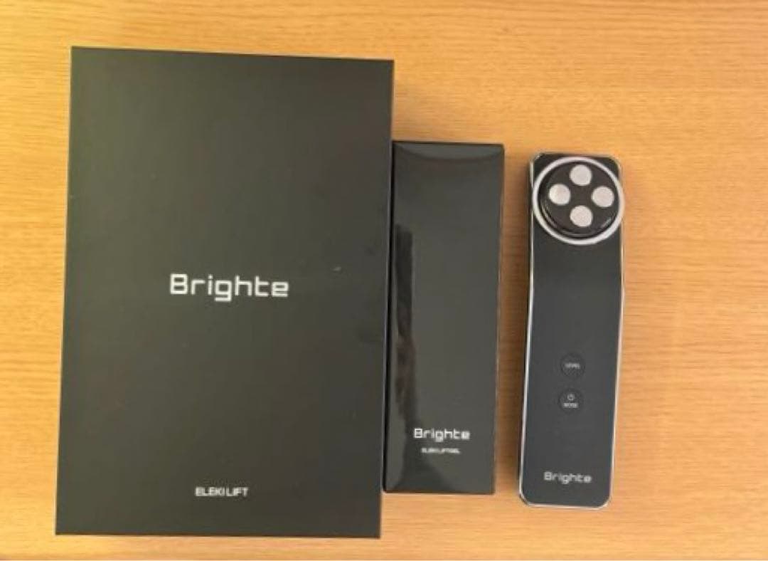 Brighte エレキリフト　美顔器 ブラック エレキリフトジェル付