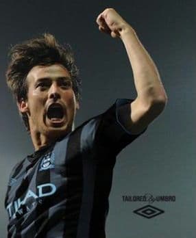 【希少】ダビド・シルバ　マンチェスターシティ3rdユニフォーム　スペイン代表