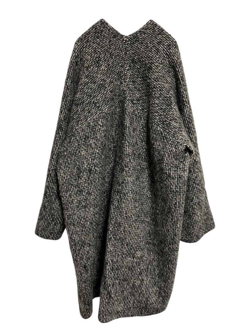 y*m様 ADAM ET ROPE ロングコート　モヘヤ混トップス　羽織　グレー