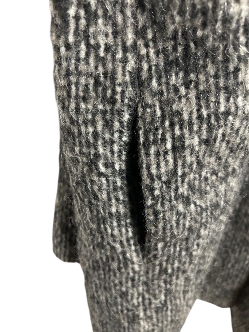 y*m様 ADAM ET ROPE ロングコート　モヘヤ混トップス　羽織　グレー