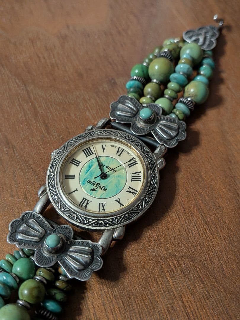 ホピ族DawnLucasインディアンジュエリーウォッチフェティッシュ