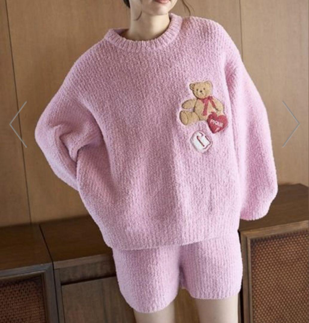 ベビモコベアさがらプルオーバー&ショートパンツセット　ジェラートピケ