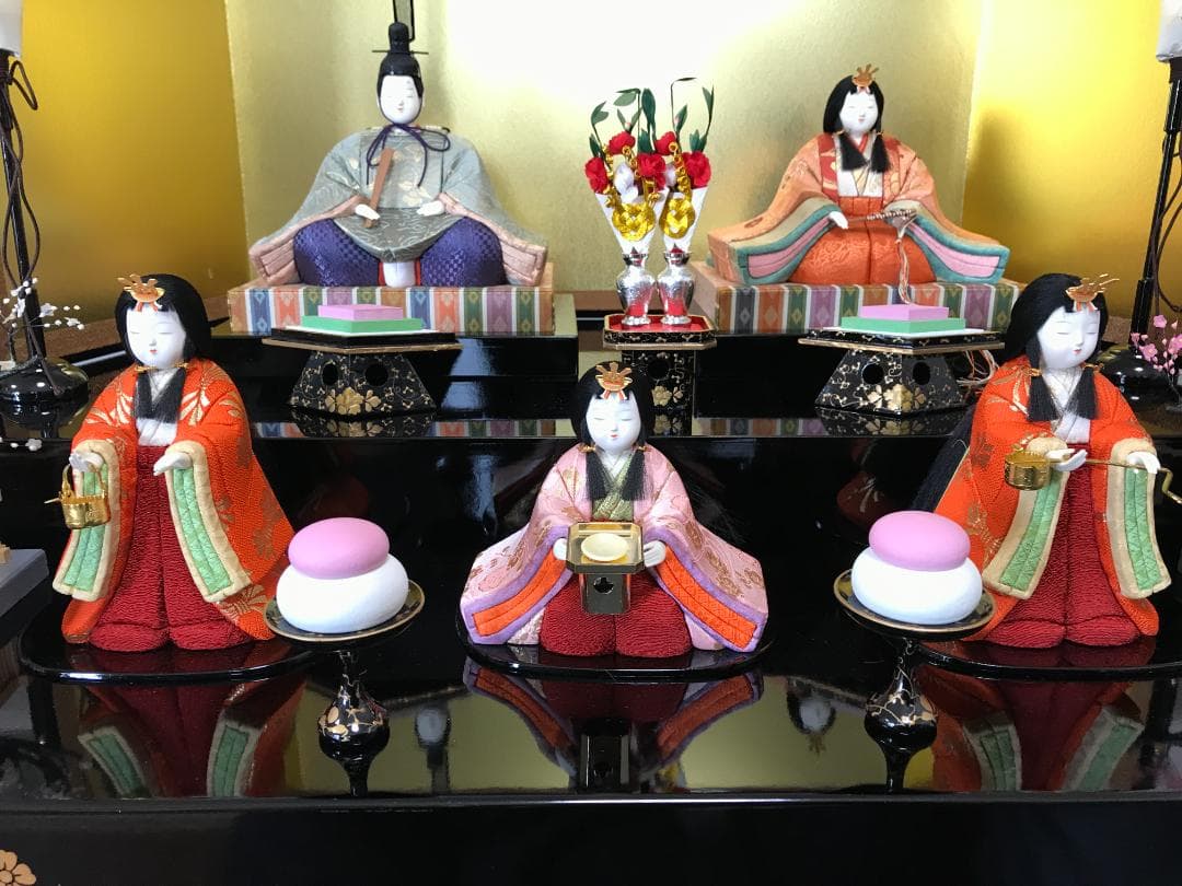 雛人形セット 5体 桃の節句　ひな人形