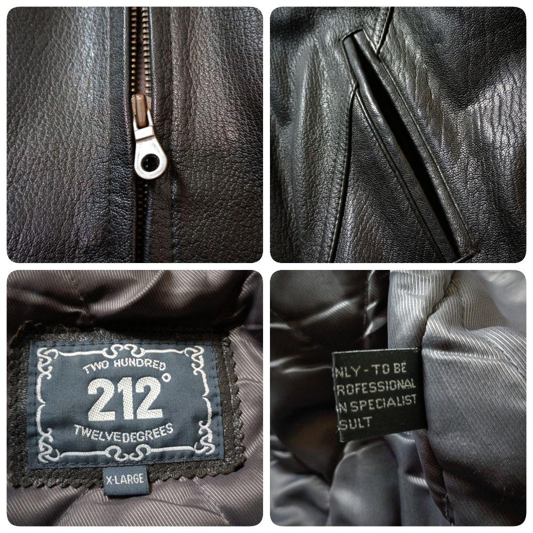 シンプルでゴツくて重い革ジャン☆リアルレザージャケット シングルライダース