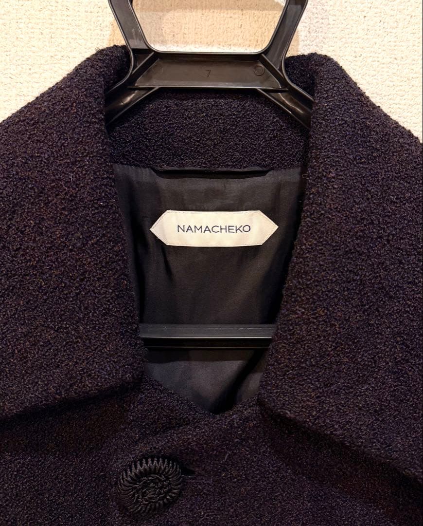 ジャケット・アウター NAMACHEKO 21aw WALFANG PIN TUCK COAT XS