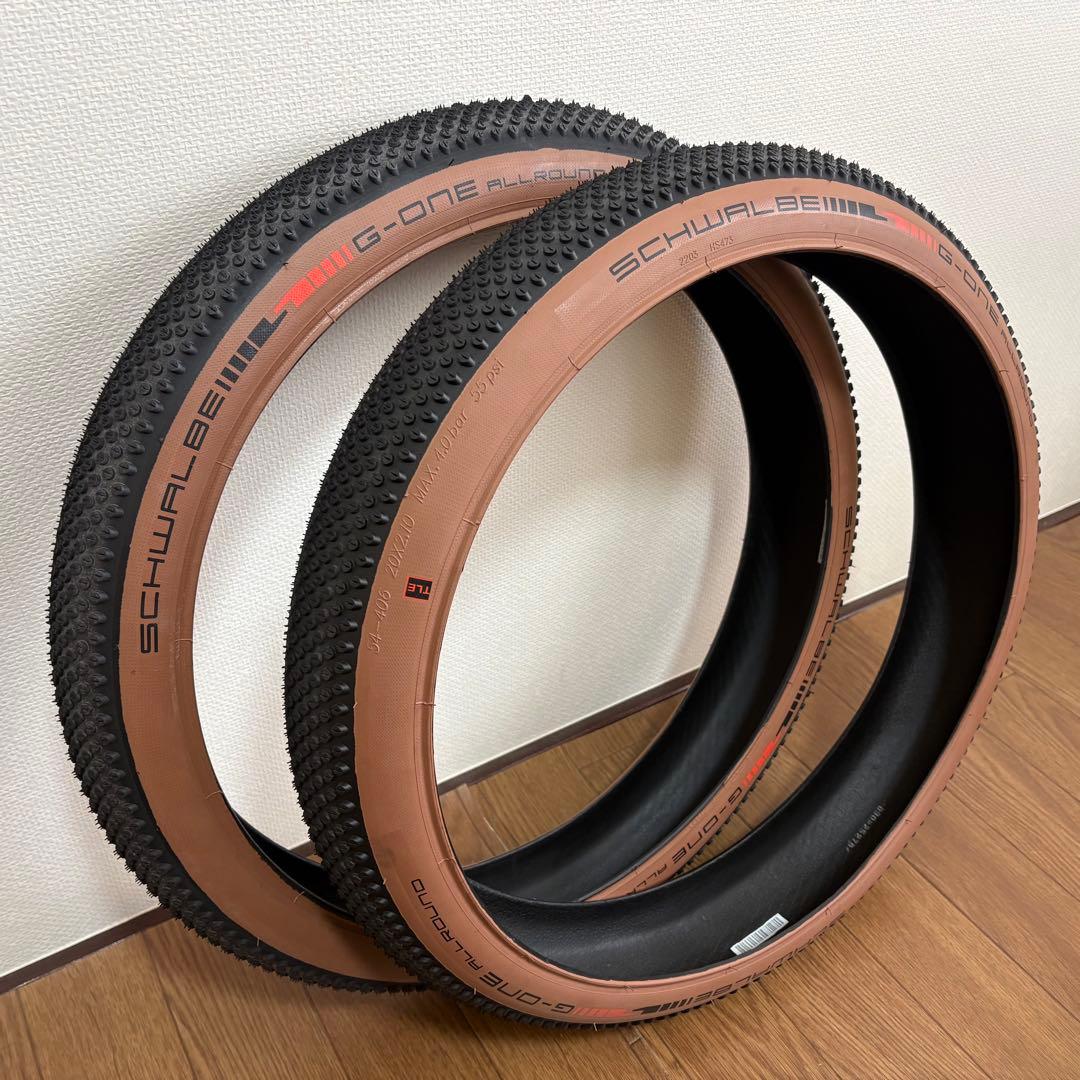 新車取外し！SCHWALBE G-ONE Allround 20インチ2本セット