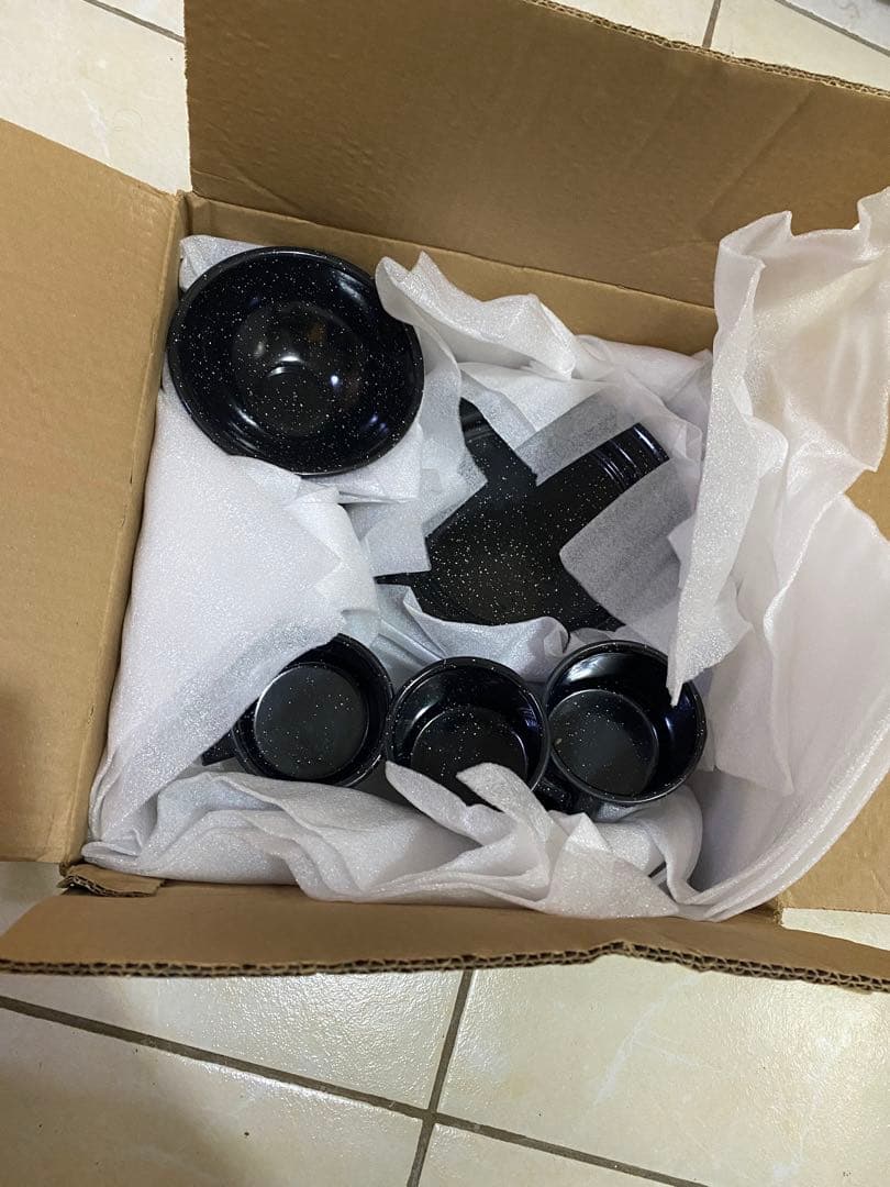 新品未開封★メキシコ　CINSA ホーロー　カップ　プレート　12個セット