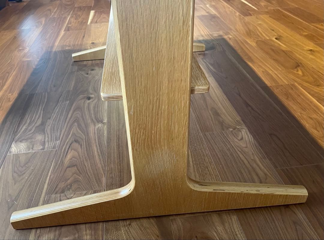 無印良品　木製 ダイニングテーブル リビングテーブル 棚付き ナチュラル　完成品