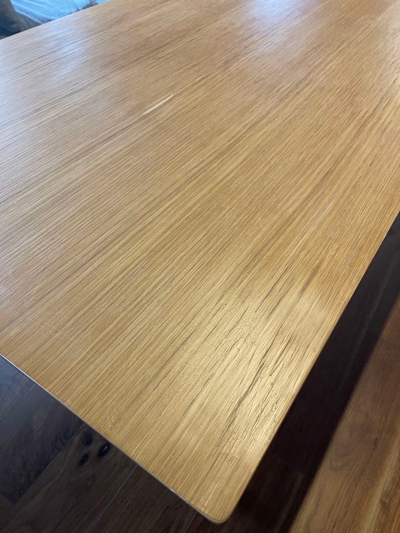 無印良品　木製 ダイニングテーブル リビングテーブル 棚付き ナチュラル　完成品