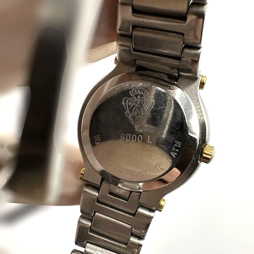 【超美品】グッチ　9000L 新品電池　腕時計　レディース