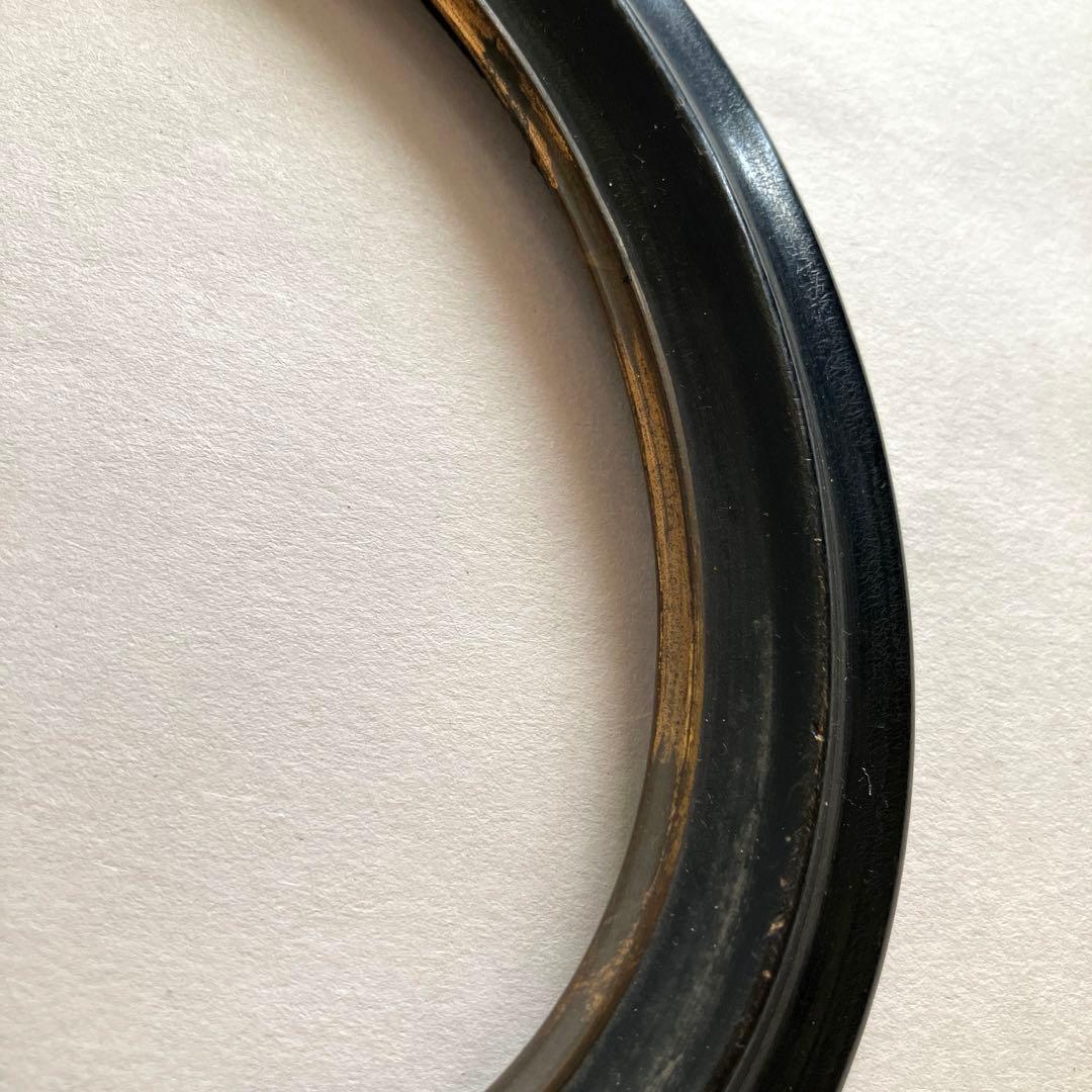 フランス アンティーク ナポレオンⅢ世 木製オーバルフレーム:a