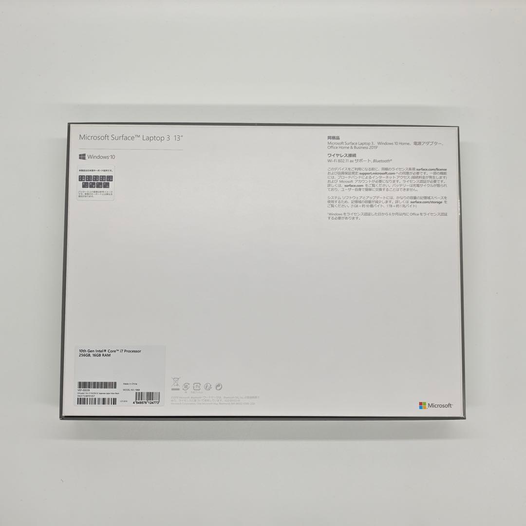 Microsoft Surface Laptop3 i7 16/256GB 黒