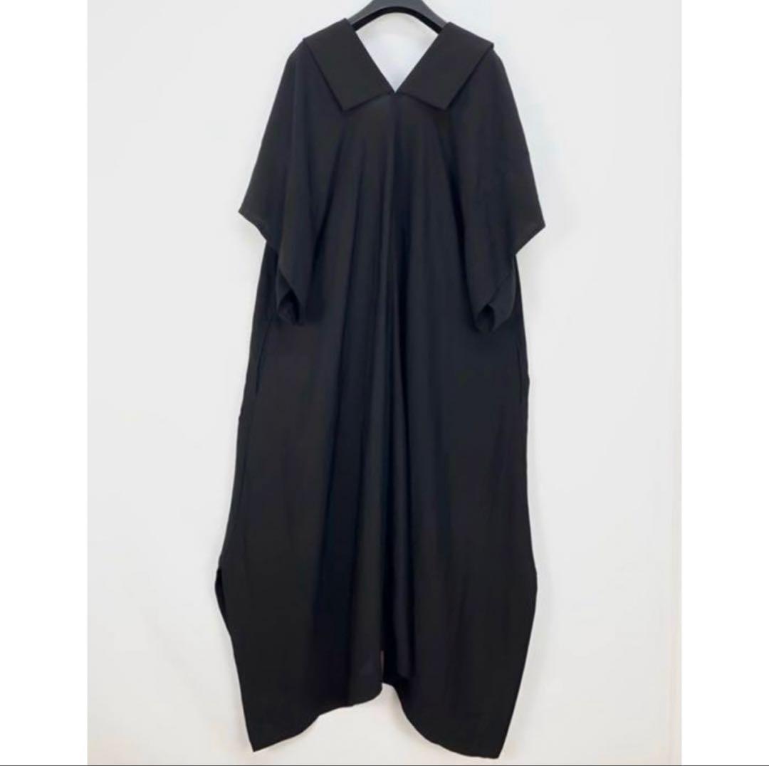 【美品】 LIMI feu リミフゥ ショールカラー ワンピース ドレス