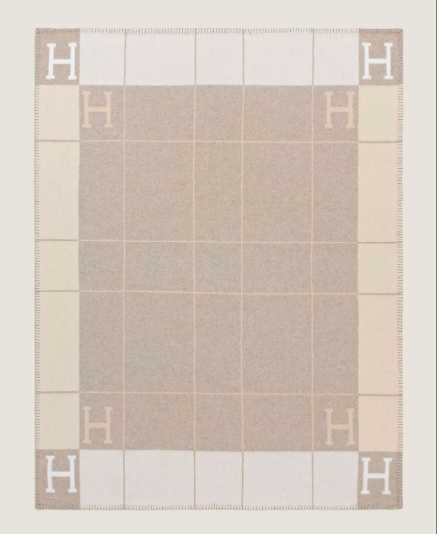 ☆未使用品☆エルメス　ブランケット　プレード　アヴァロンIII ベージュ