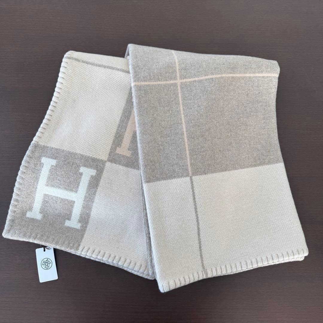 ☆未使用品☆エルメス　ブランケット　プレード　アヴァロンIII ベージュ