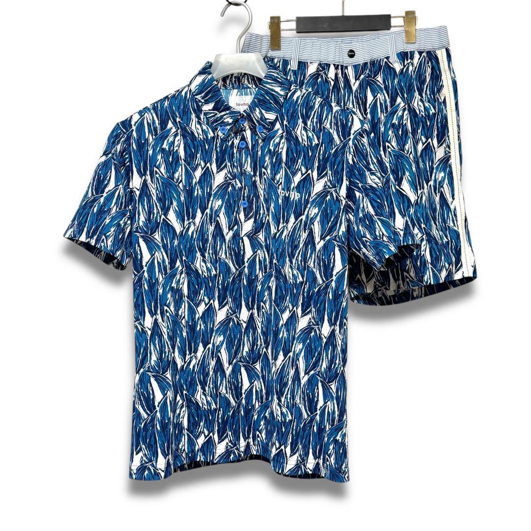 tovho トヴホ リーフ PT シャツ ショート パンツ セットアップ ゴルフ