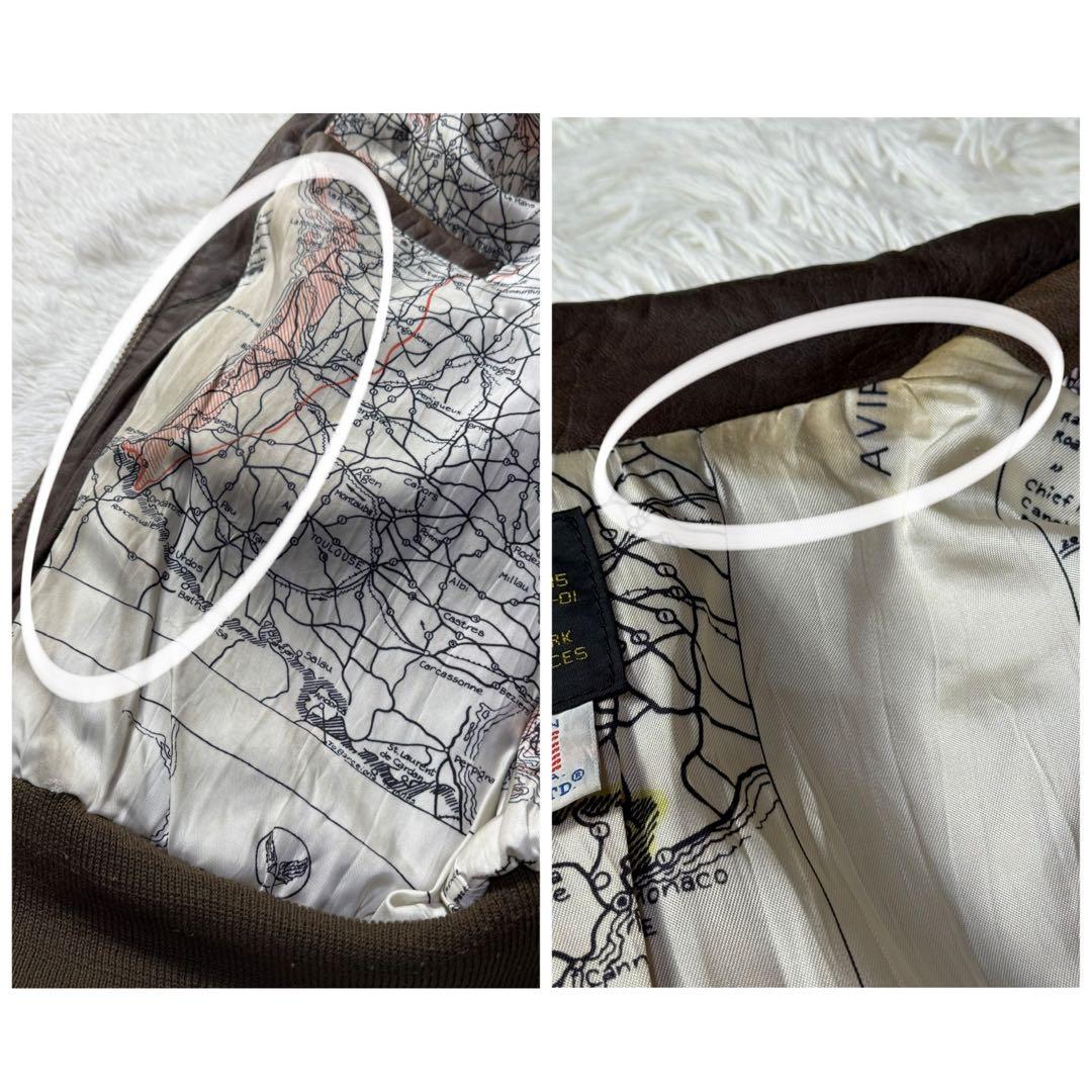 【USA製】80s AVIREX A-2 フライトレザージャケット ブラウン