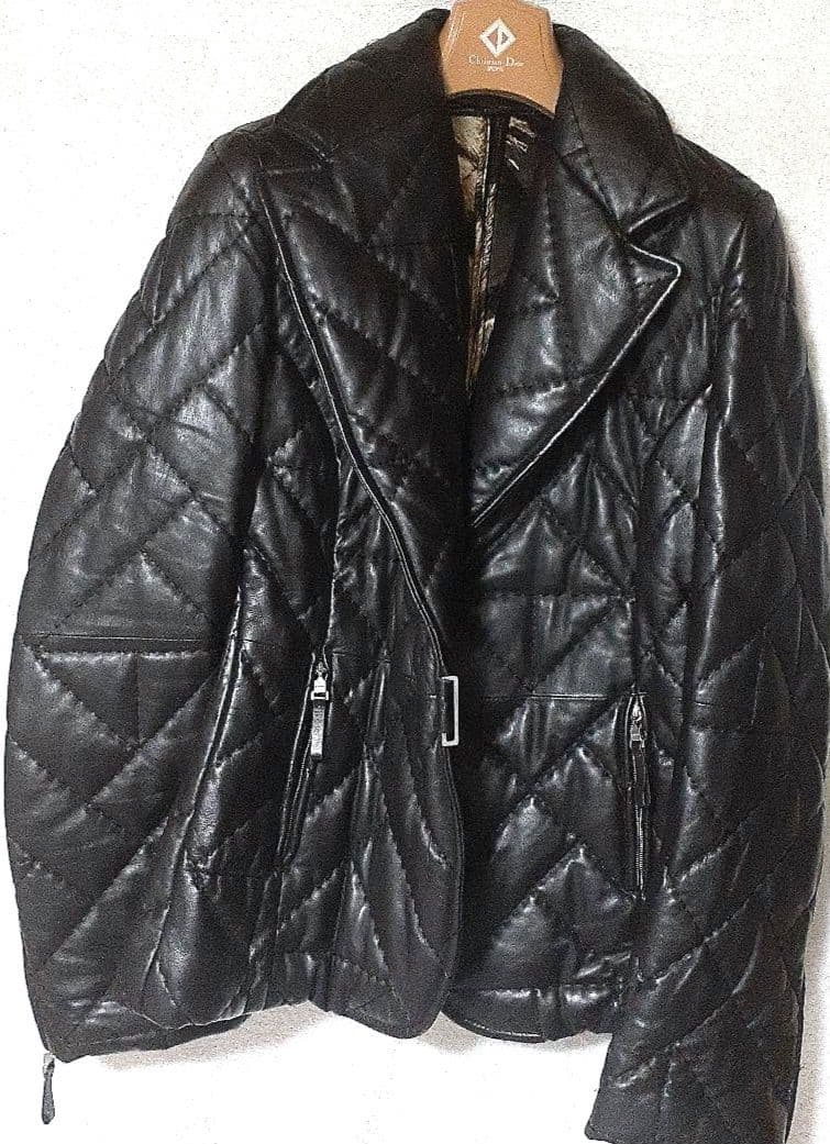 ジャンフランコフェレ、ヴィンテージシープスキンキルティングジャケットサイズ40