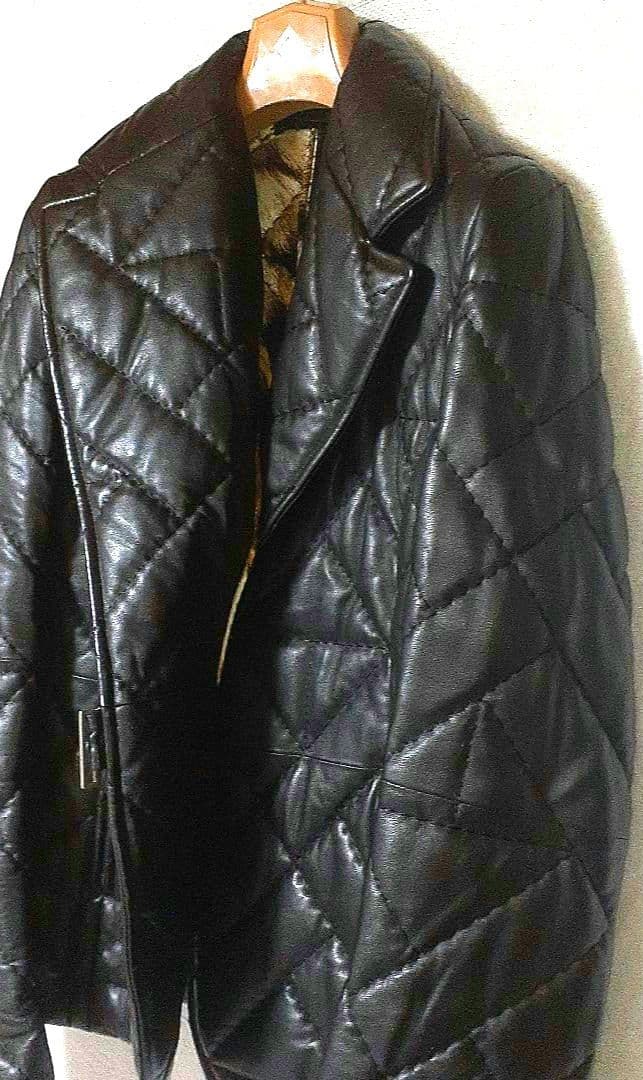 ジャンフランコフェレ、ヴィンテージシープスキンキルティングジャケットサイズ40