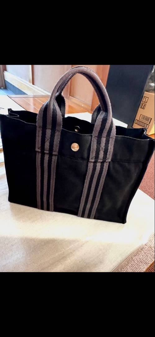 ☆エルメス　フールトゥ　PM　トートバッグ　ハンドバッグ　ブラック　美品。