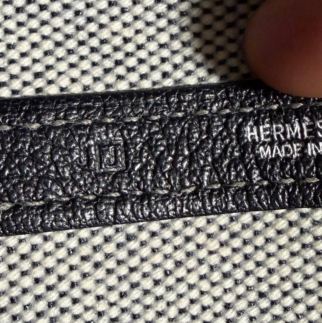 HERMES ガーデンパーティ36 PM トワルアッシュ ショルダーバッグ