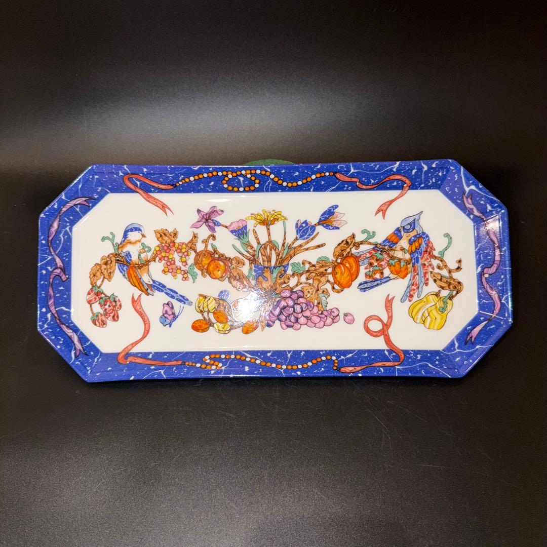 c*k様 エルメス　ピエールドリアン　果物と鳥のデザイン　アンティーク　皿　プレ