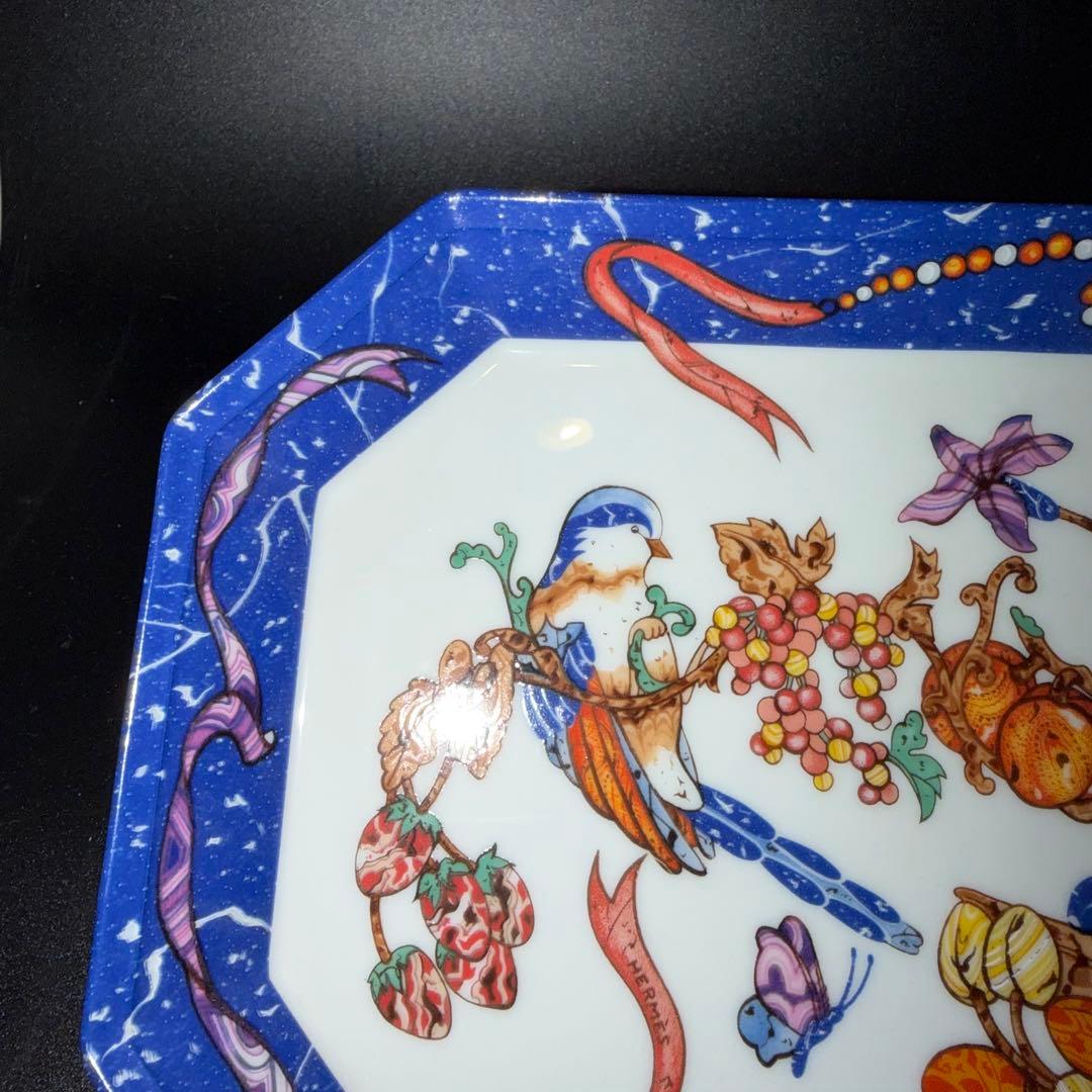 c*k様 エルメス　ピエールドリアン　果物と鳥のデザイン　アンティーク　皿　プレ