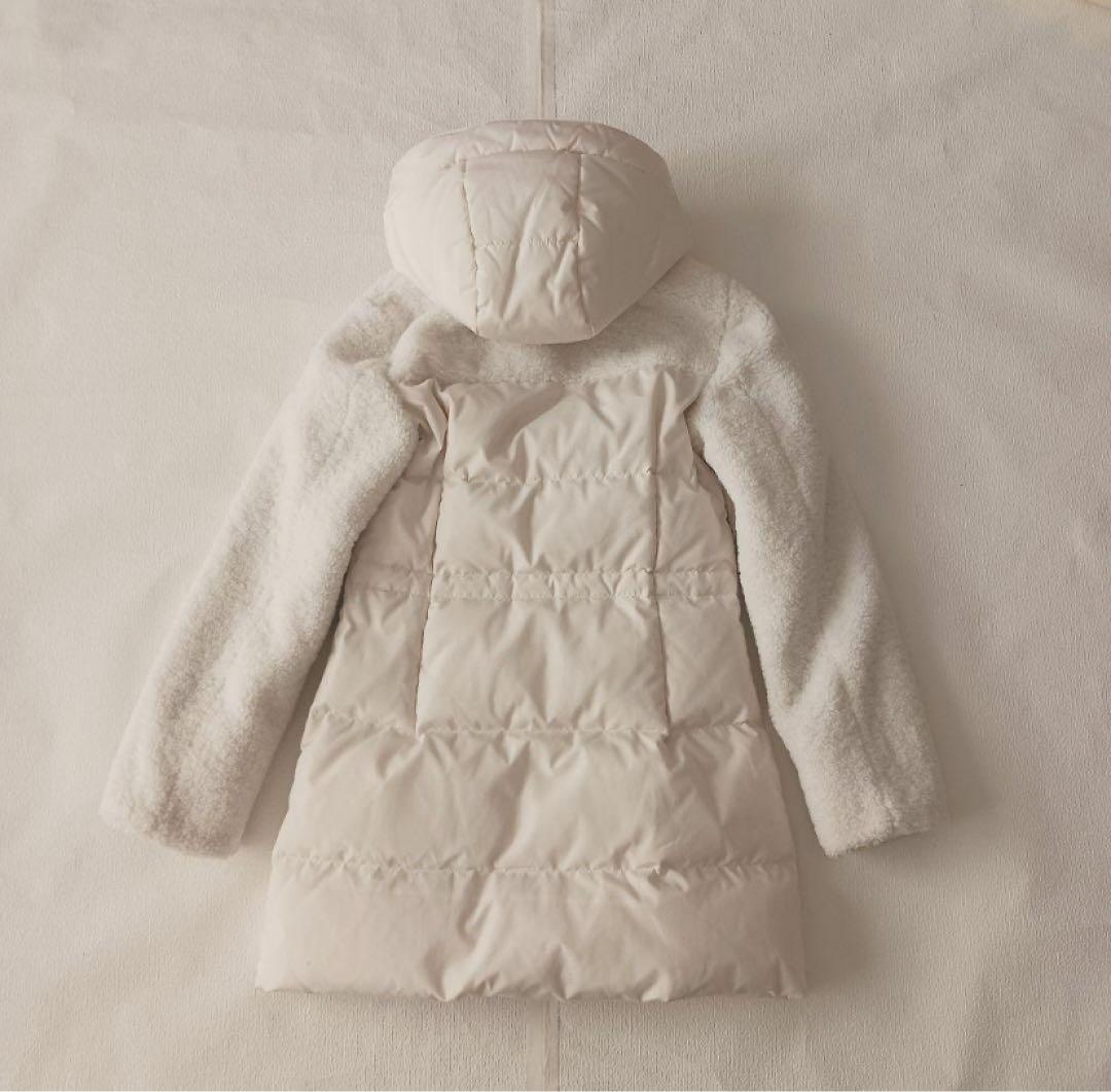 ケイトスペード ホワイト フード付き ダウンジャケット