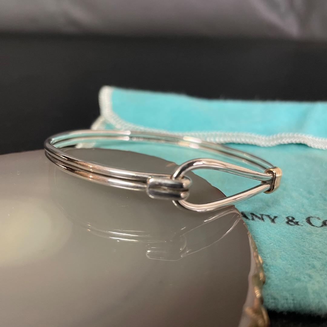 美品・希少✨Tiffany ヴィンテージ 925×14K バングルユニセックス