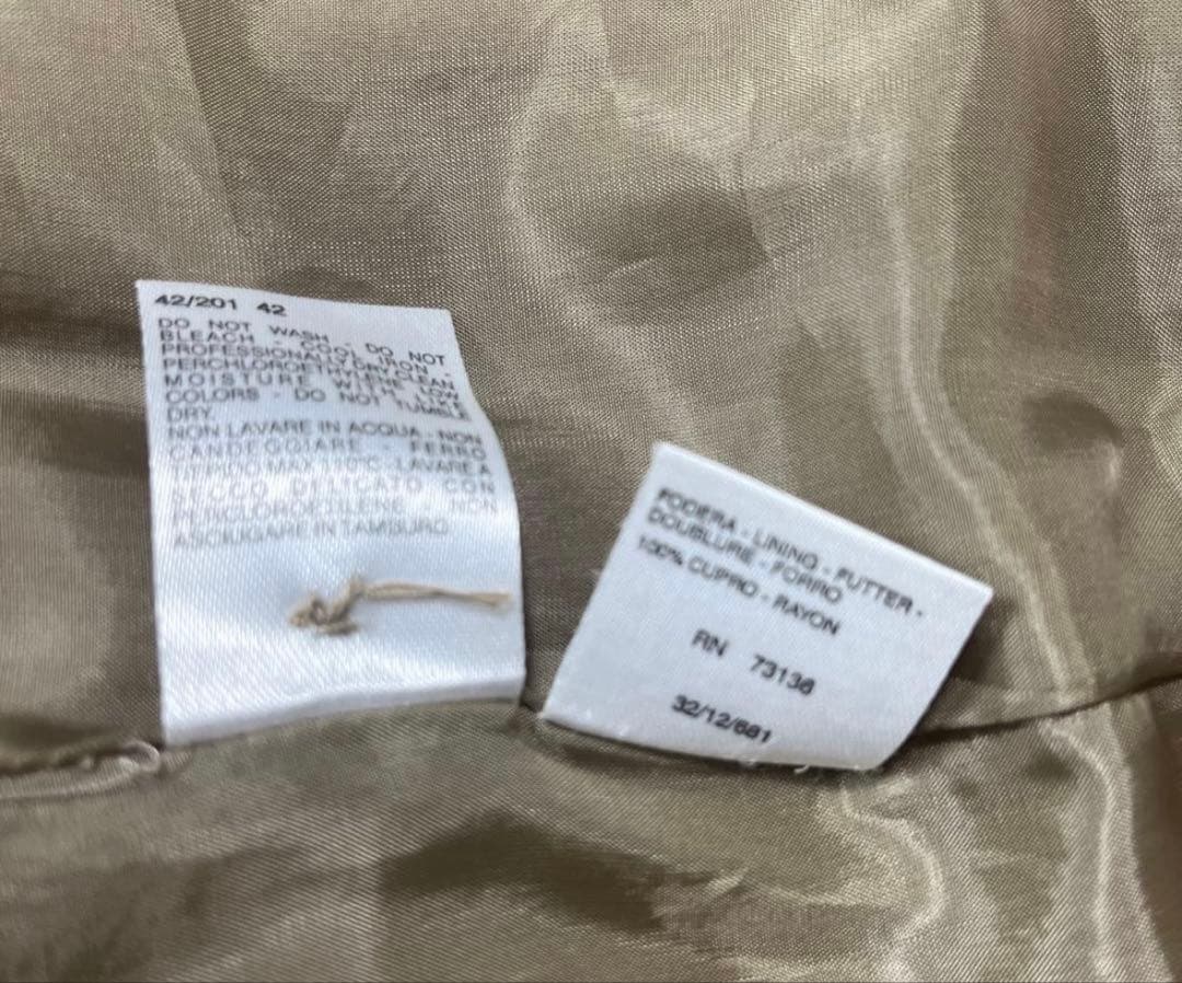 極美品☆マックスマーラマニュエラロングコート女優襟ウールベージュ大きいサイズ42