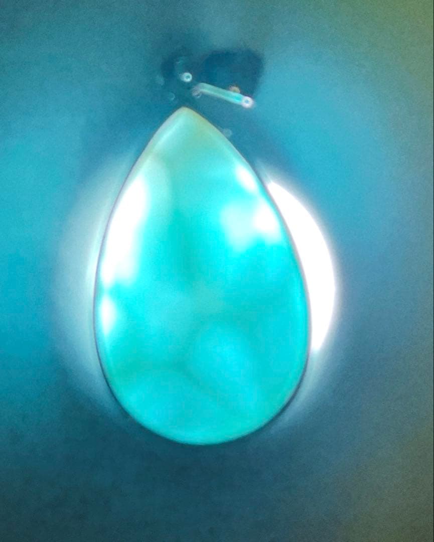 ラリマーペンダントブラックスピネルネックレスNO25-1786