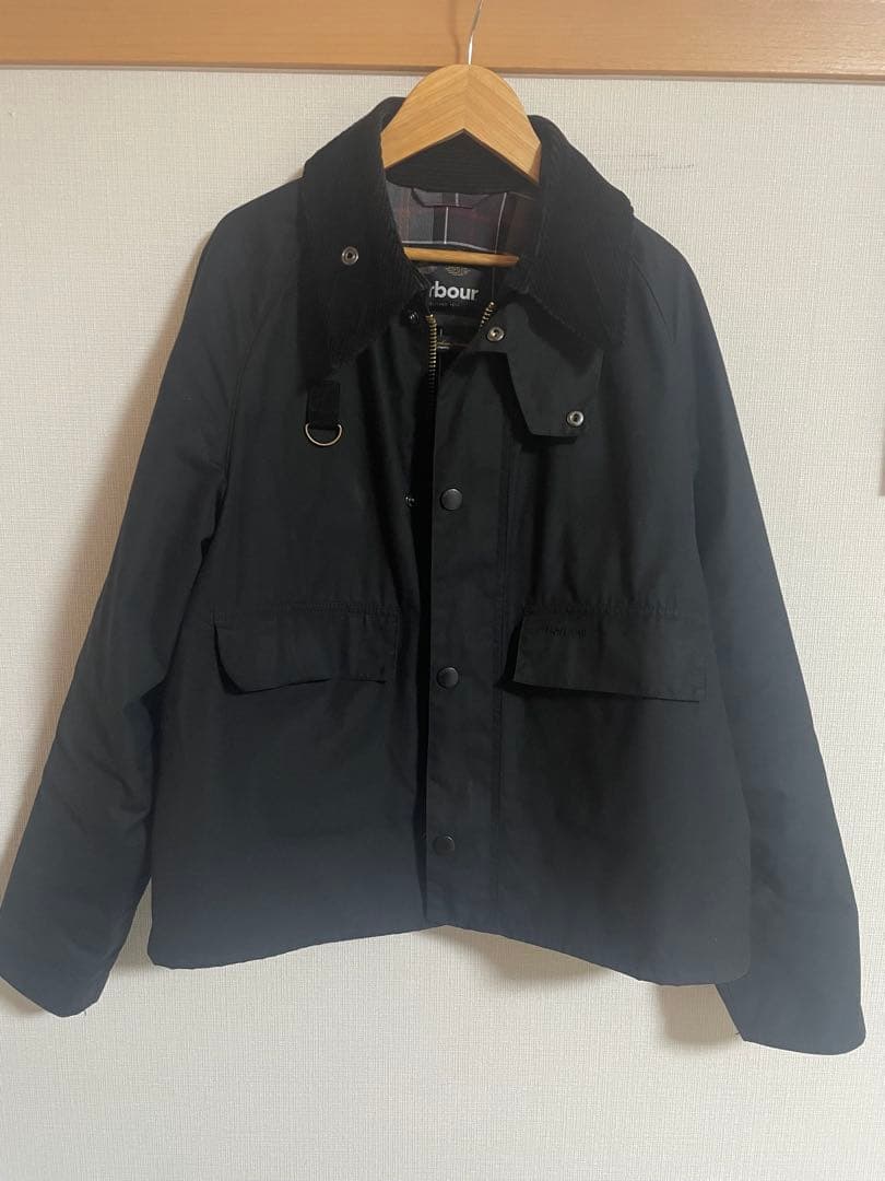 Barbour ブラック ジャケット Lサイズ 専用カバー付き