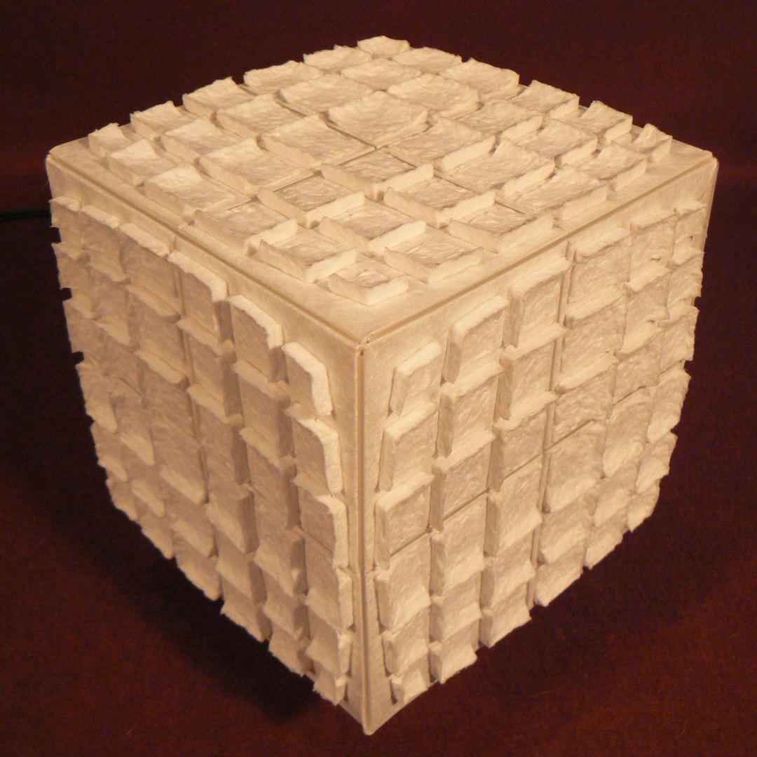 和紙の手作りランプシェード　美濃和紙使用　[ 趣 ] 8-1　癒しの一点物作品