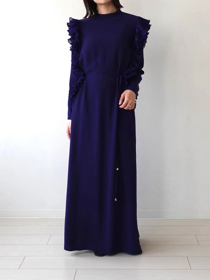 ★vintage★Frill Shoulder Dress