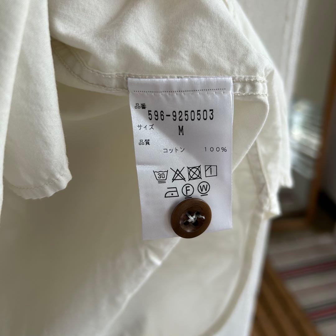 MHL. ガーメントダイ BASIC POPLIN STAND SHIRTS