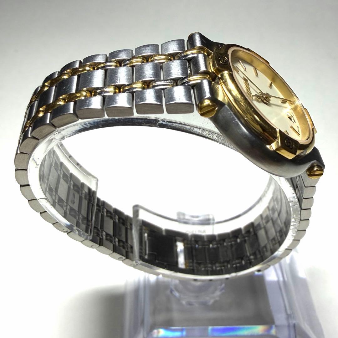 稼働品★GUCCIグッチ腕時計 アイボリー デイト QZ 9000L 2ERY