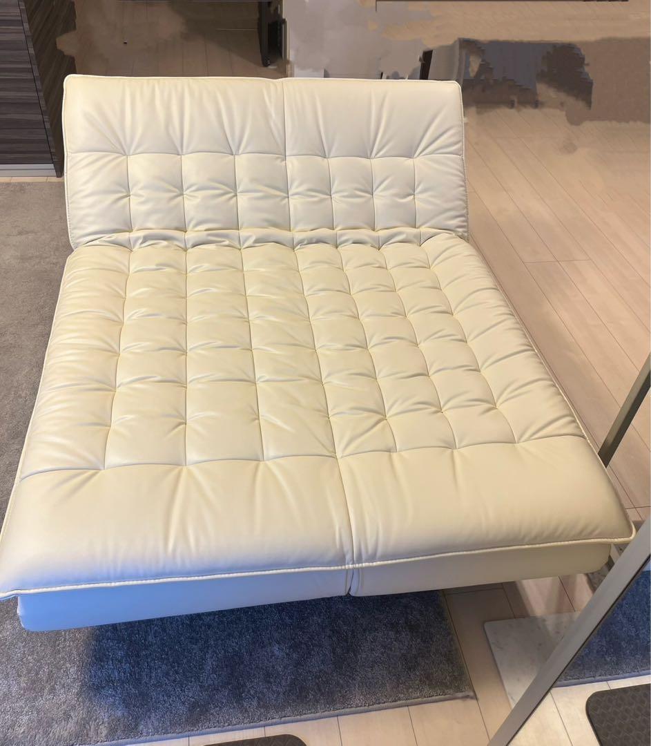 【FLORA】ニトリ ソファベッド　Nシールド　ホワイト