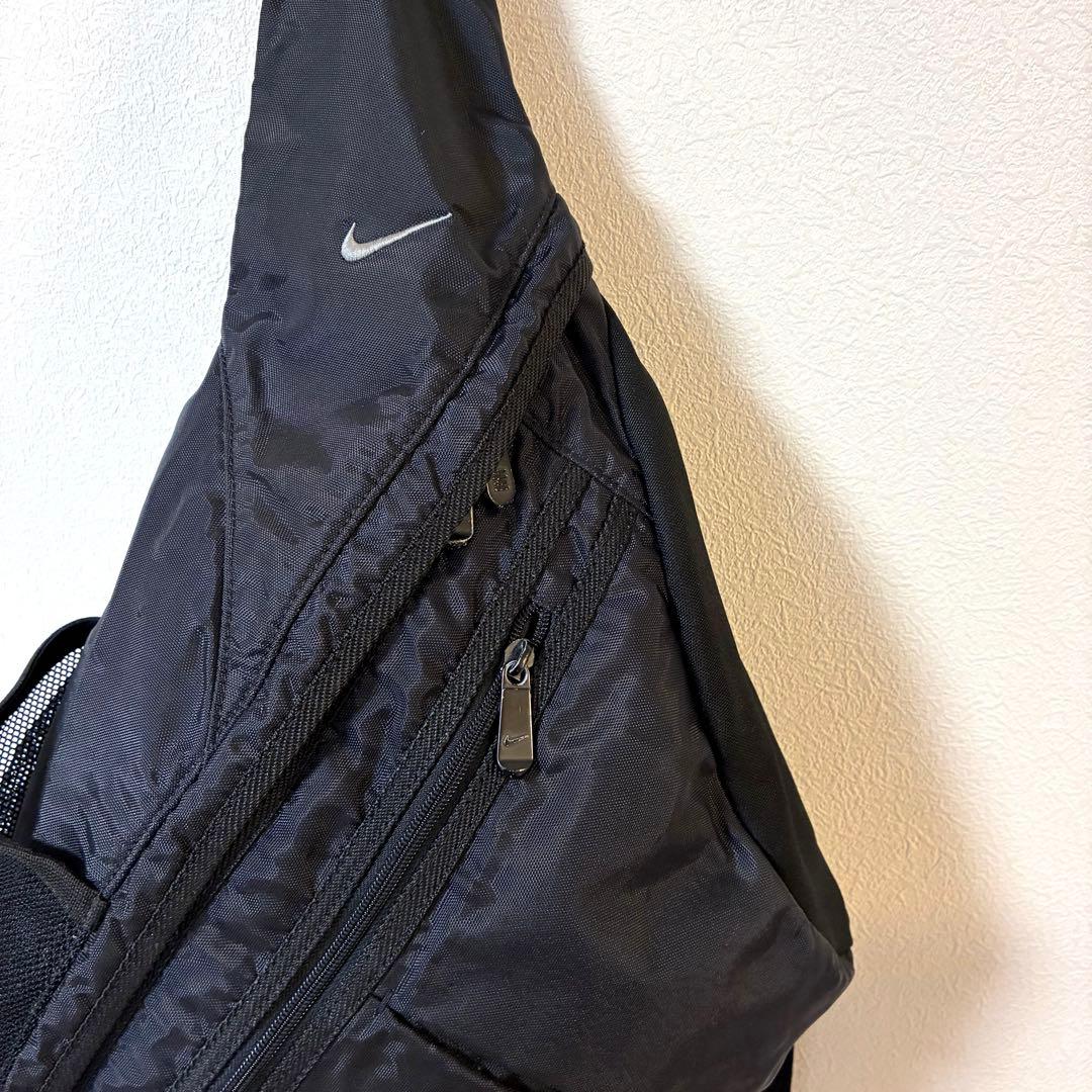 【美品】【レア】【y2k】old nike✴︎ワンショルダーバッグ　ブラック　黒
