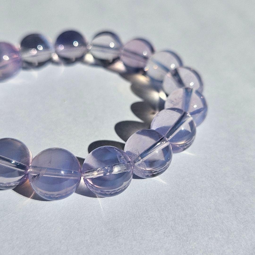 スコロライト　11mm　ブレス　天然石　透明感　一点物　高品質　キラキラ　希少