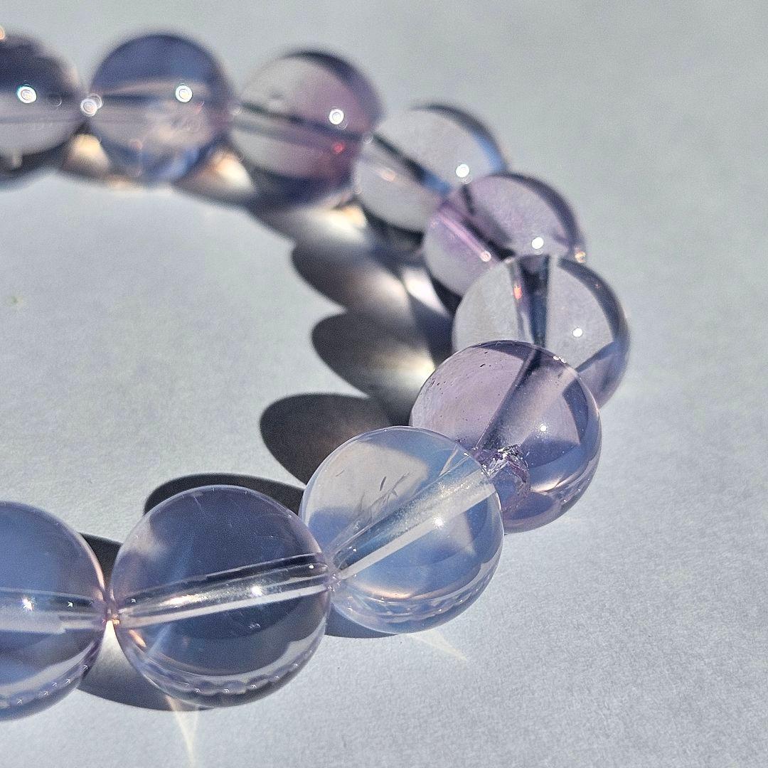 スコロライト　11mm　ブレス　天然石　透明感　一点物　高品質　キラキラ　希少