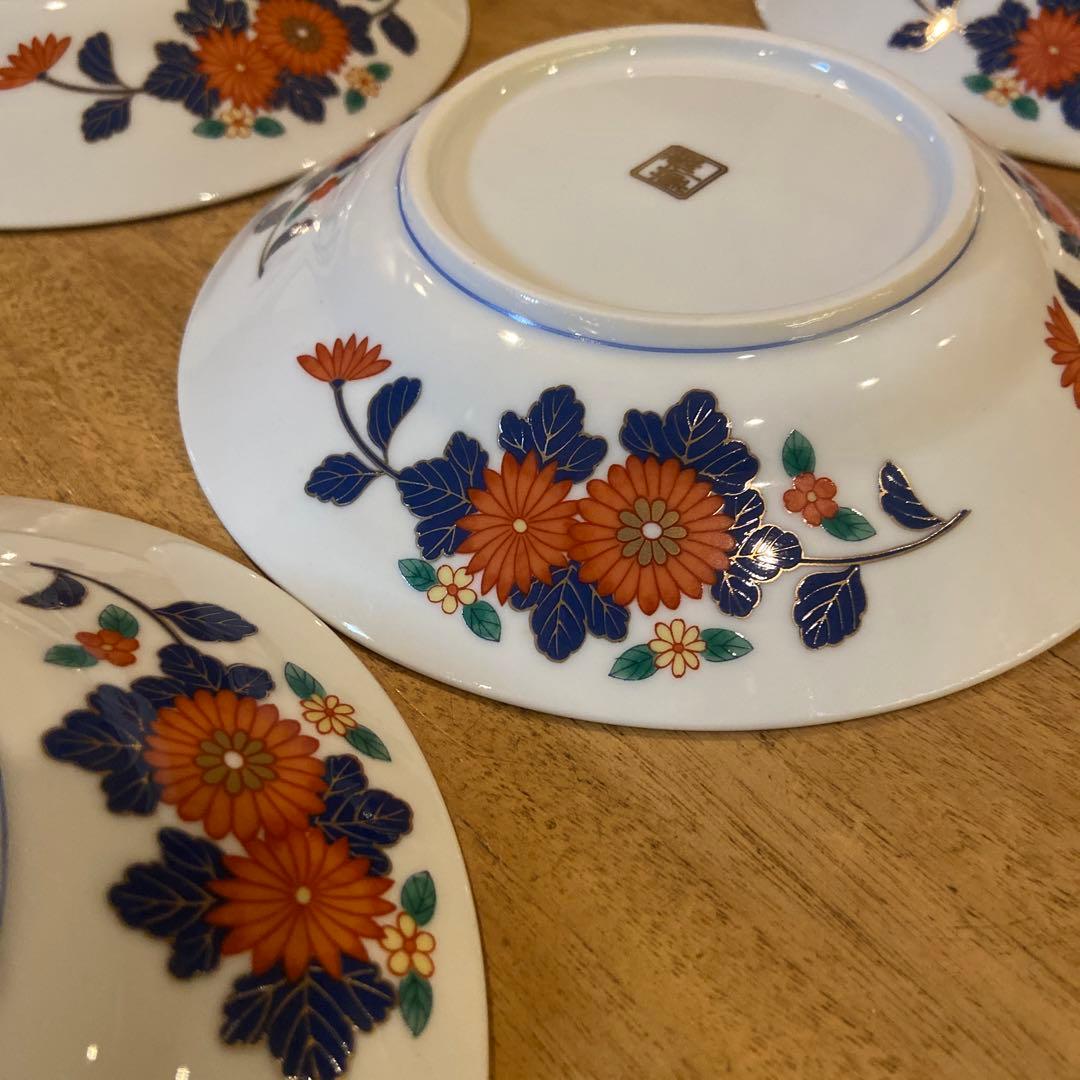 美濃焼庫山窯古伊万里絵付け皿十一枚