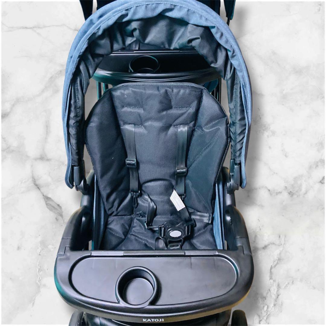 KATOJI カトージ 二人乗りベビーカー 二人でゴーDX デニム