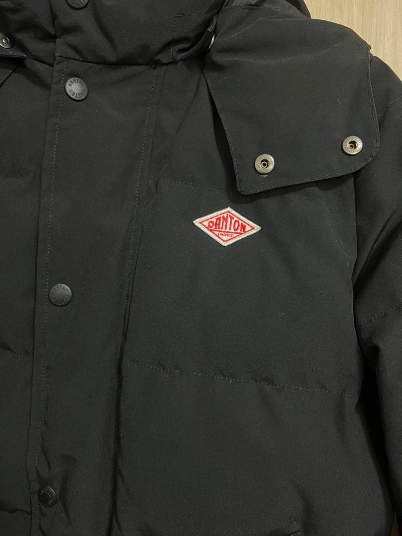 DANTON ダントン フード付 ダウンジャケット ブラック　36