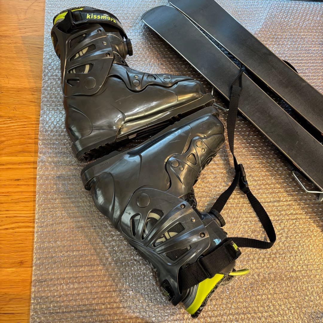 メンズ　ショートスキー　ファンスキーセット　kissmark　26-26.5ｃｍ