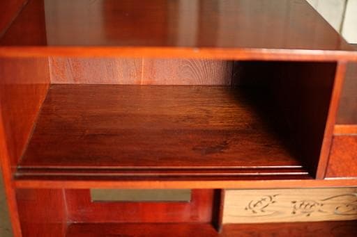 古い木製の茶棚　茶箪笥　食器棚　収納棚　タンス　収納　古家具　古民家　時代家具