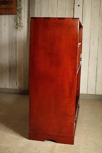 古い木製の茶棚　茶箪笥　食器棚　収納棚　タンス　収納　古家具　古民家　時代家具