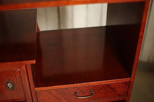 古い木製の茶棚　茶箪笥　食器棚　収納棚　タンス　収納　古家具　古民家　時代家具